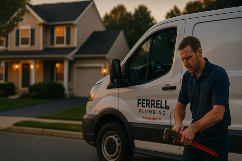 Ferrell Plumbing drain cleaning service in Northern Virginia (703) 898-5500